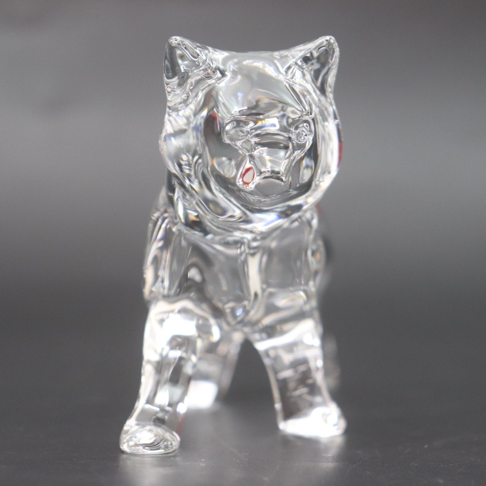 ITQ3F6JRJZSL 未使用保管品 Baccarat バカラ クリスタルガラス 犬 秋田