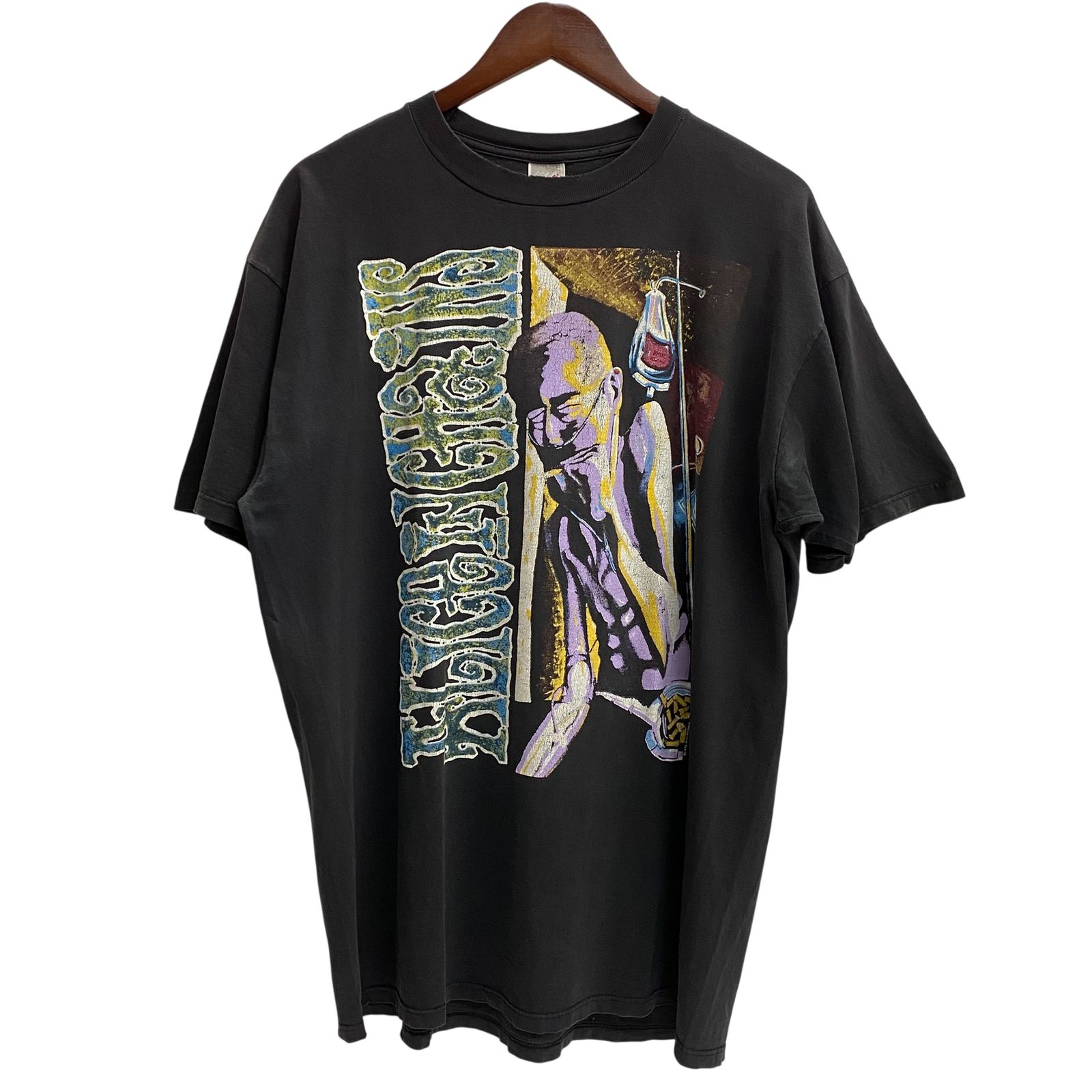 バンド band 90's ALICE IN CHAINS SICKMAN USA製 JERZEES Tシャツ ブラック XLサイズ 201MT-6494 VB
