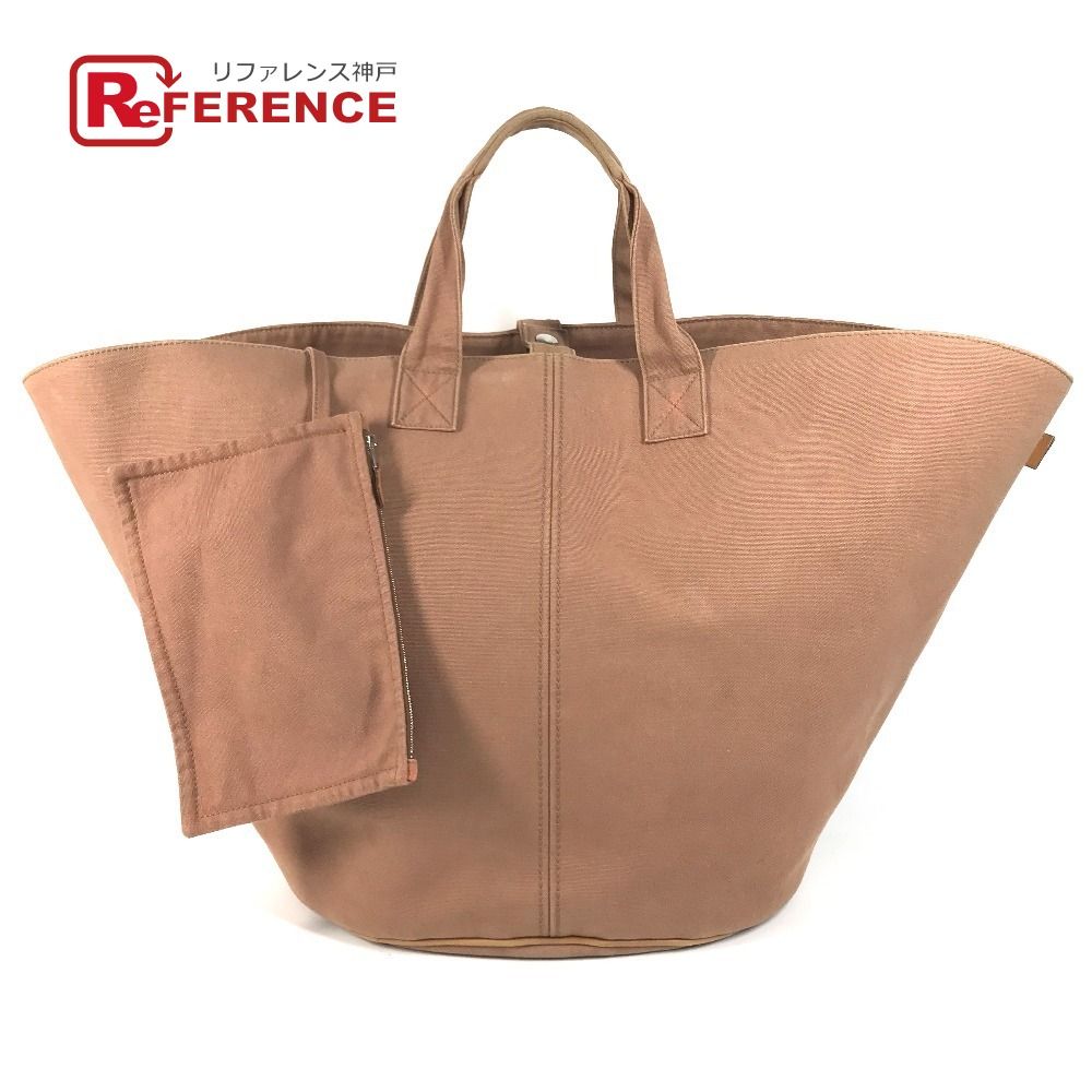 HERMES エルメス ハンドバッグ パニエドプラージュGM パニエドプラージュ GM コットン ブラウン