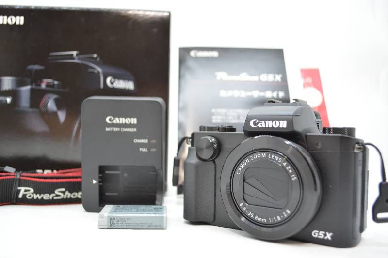 【極美品】キヤノン Canon PowerShot G5 X コンパクトデジタルカメラ 光学4.2倍 F1.8-2.8 元箱