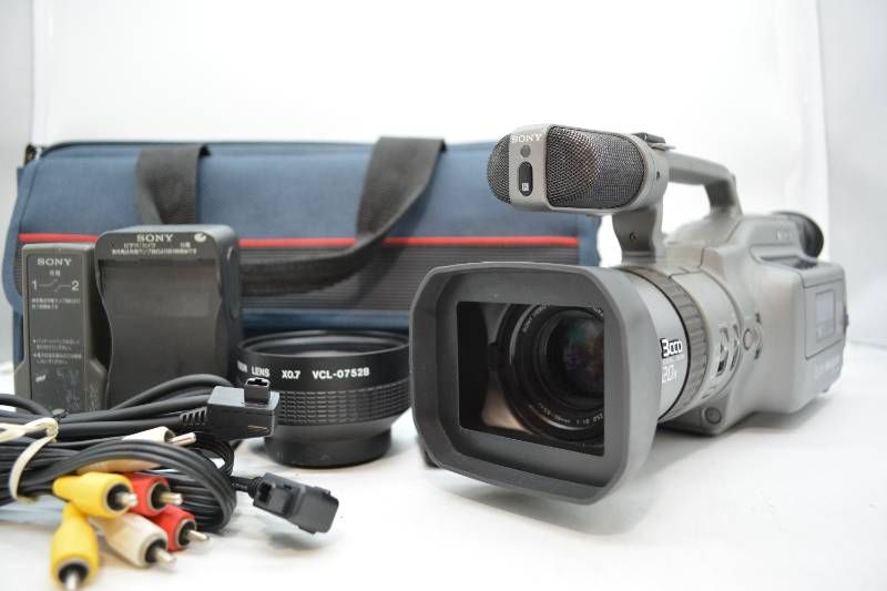 【動作品】ソニー SONY DCR-VX1000 3CCD デジタルビデオカメラ 光学10倍 ワイコン付