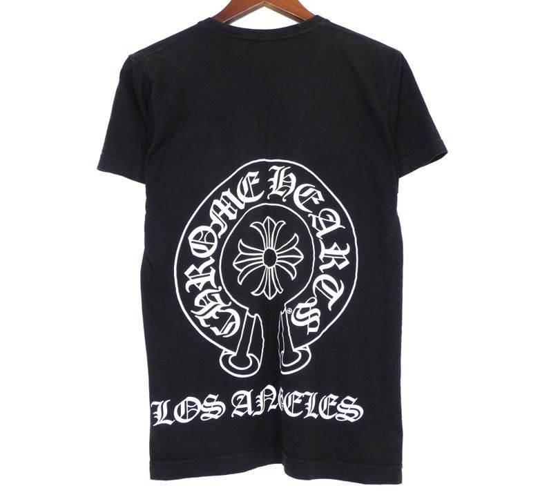 クロムハーツ CHROME HEARTS 【 CH T-SHRT 】 ロサンゼルス バック ホースシュー プリント 半袖 Tシャツ s6502