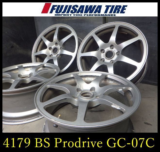 【4179】49B▲送料無料▲BS Prodrive GC-07C▲17x7.5JJ 5穴 PCD114.3 +44▲4本 26105295