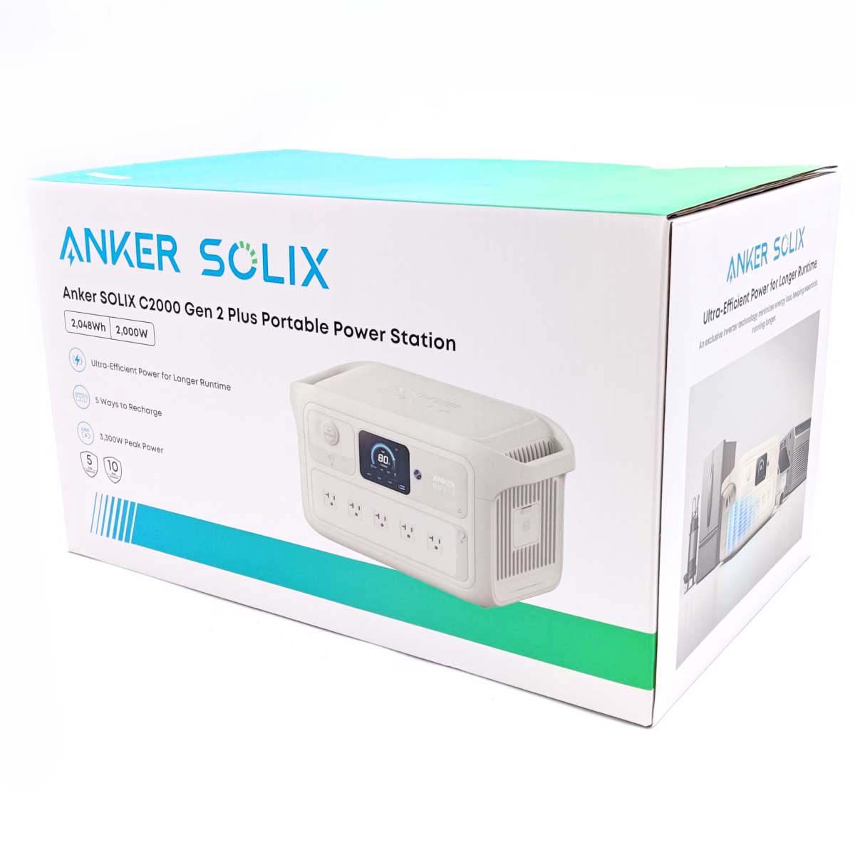 【未使用】アンカー Solix C2000 Gen 2 Plus Portable Power Station A1785521 ANKER 大容量ポータブル電源 2048Wh / 2000W 車中泊 キャンプ アウトドア 防災 55,275円