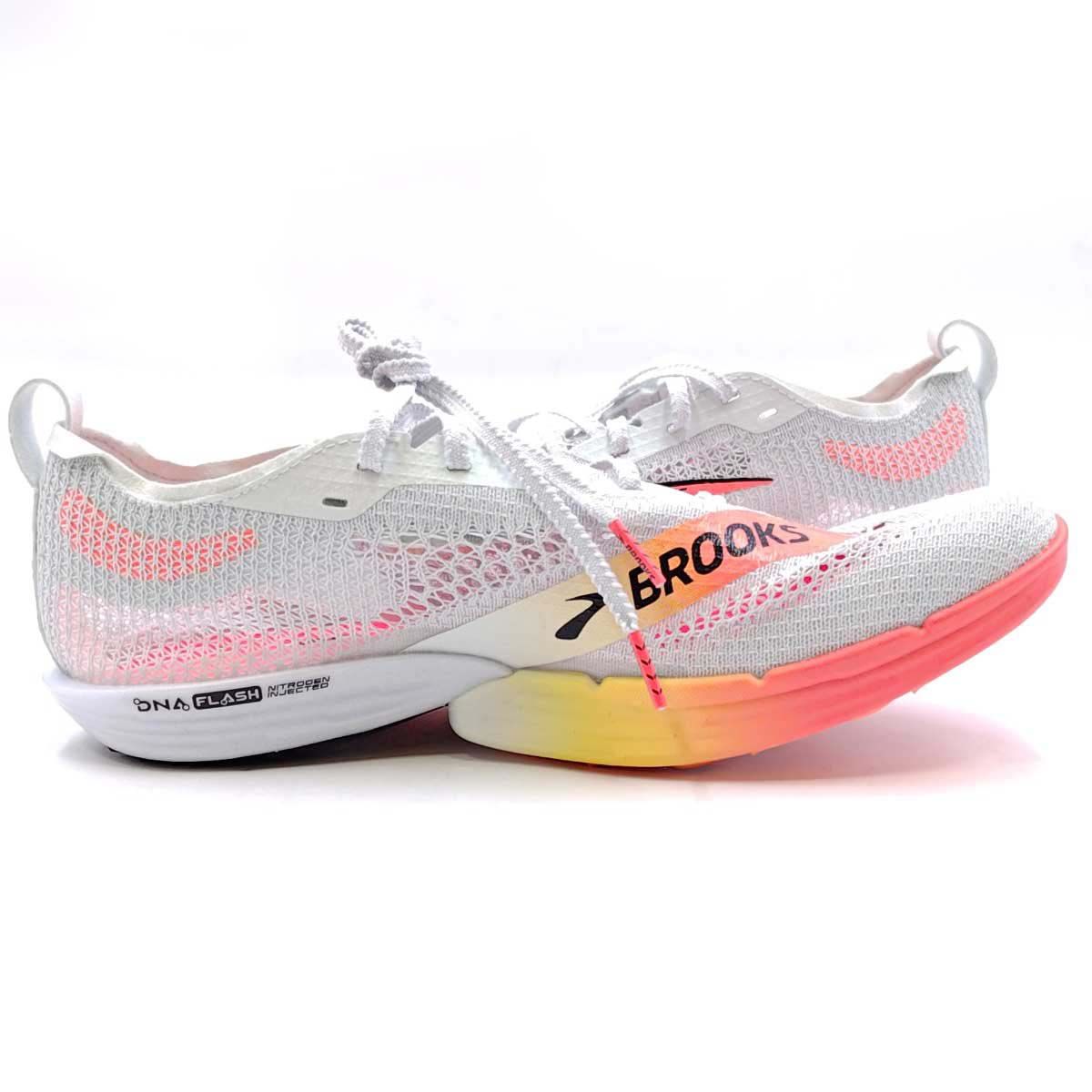 【未使用】BROOKS ブルックス ハイペリオンエリートMD 陸上スパイク 26.5cm ホワイト オレンジ MD-0480 メンズ 800m-1500m