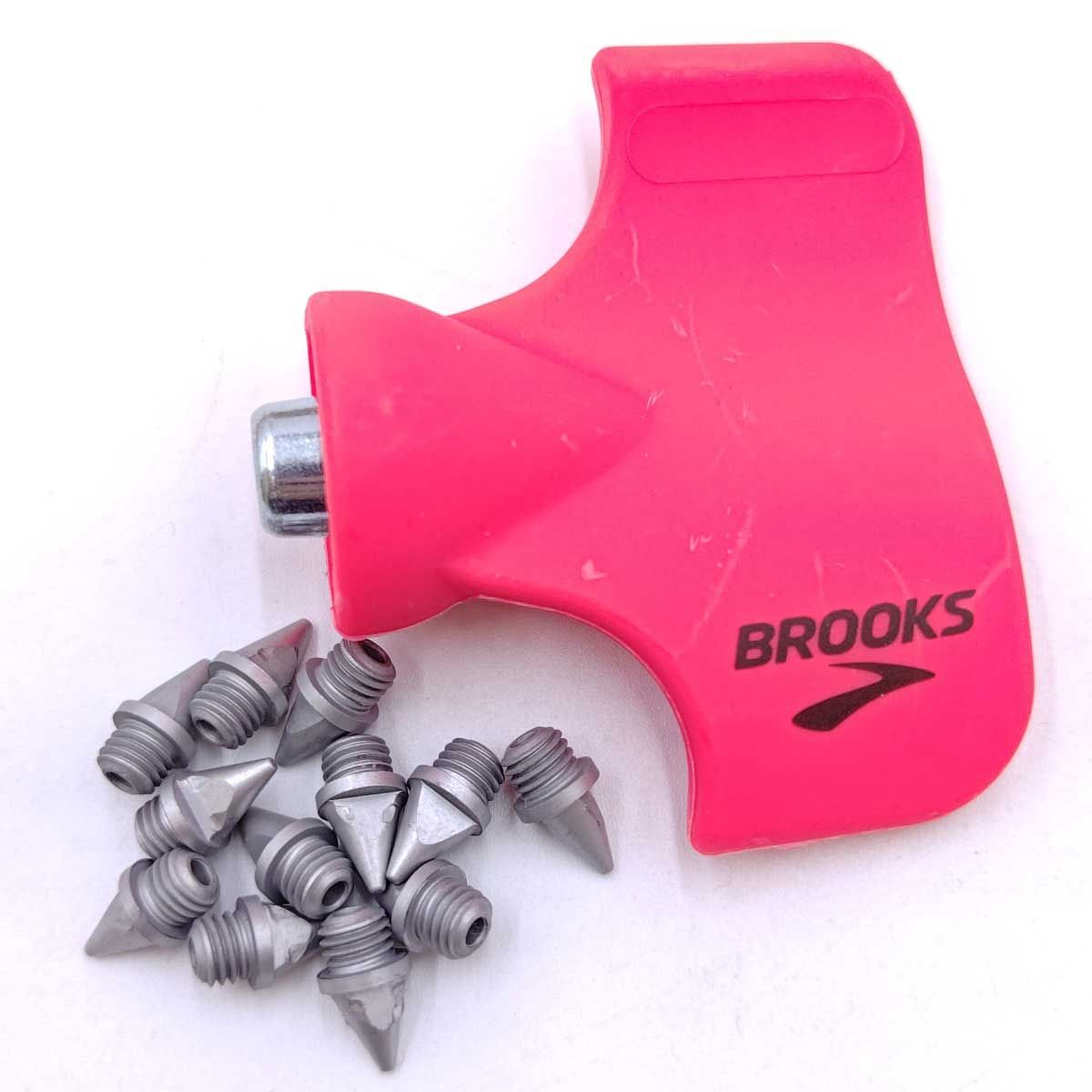 【未使用】BROOKS ブルックス ハイペリオンエリートMD 陸上スパイク 26.5cm ホワイト オレンジ MD-0480 メンズ 800m-1500m