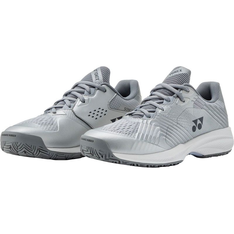 ヨネックス YONEX パワークッション ソニケージ ウィメン AC テニス シューズ オールコートレディース SHTSCLA、(017)シルバー