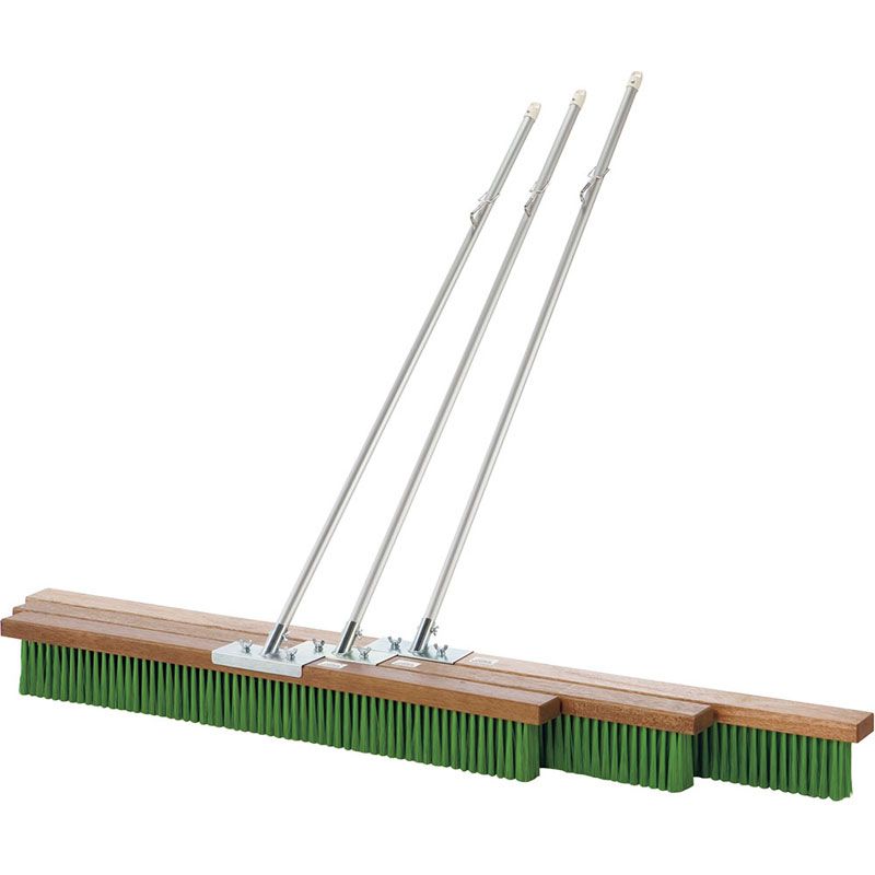 サンワタイイク 三和体育 コートブラシ ナイロン フック付 150cm 学校体育器具 器具・備品 器具 S4181、選択