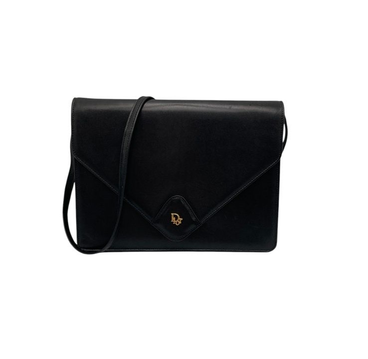 Christian Dior クリスチャンディオール ヴィンテージ レザー ショルダーバッグ 中古 D4