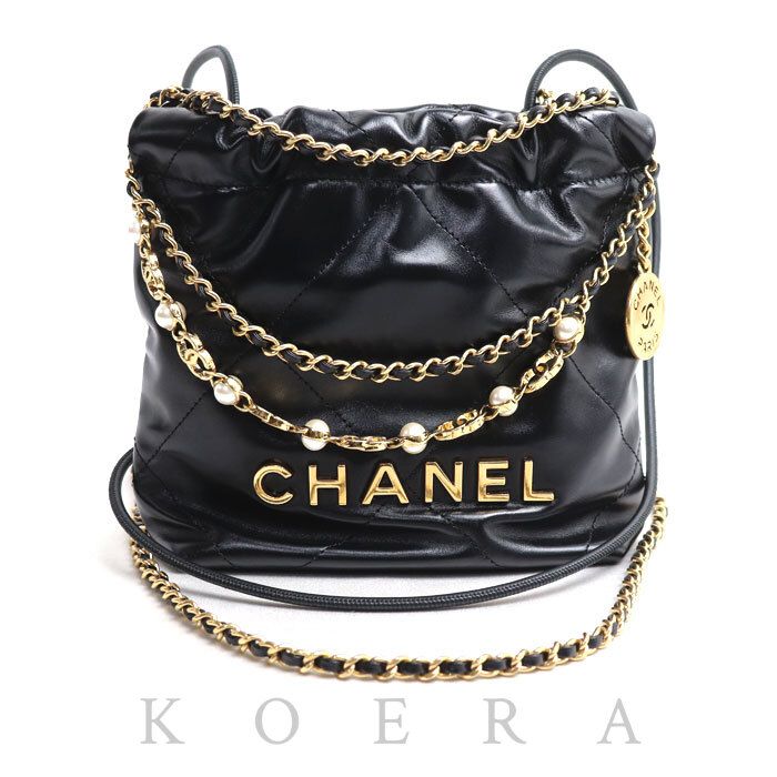 CHANEL シャネル CHANEL 22 MINI 2Wayショルダーバッグ ブラック AS3980 B17401 94305 レディース 中古 美品