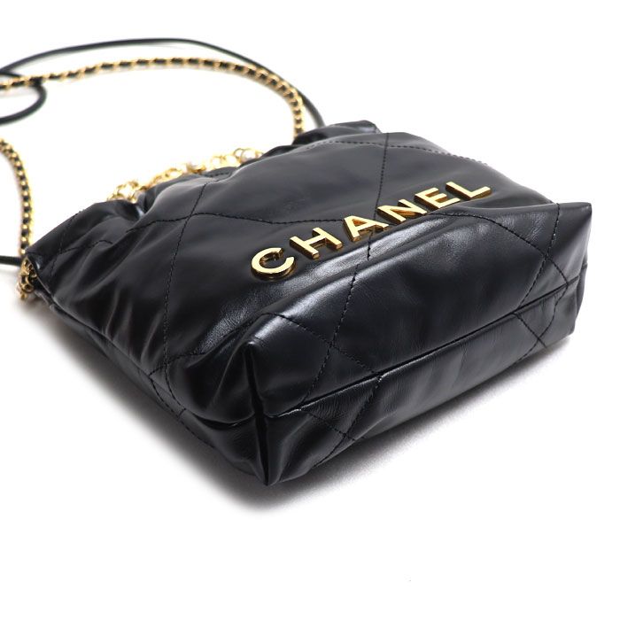 CHANEL シャネル CHANEL 22 MINI 2Wayショルダーバッグ ブラック AS3980 B17401 94305 レディース 中古 美品