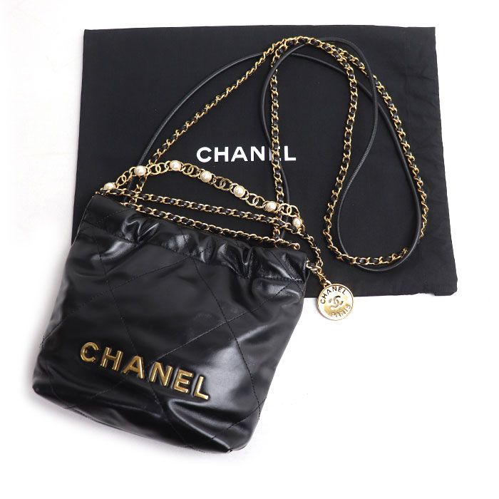 CHANEL シャネル CHANEL 22 MINI 2Wayショルダーバッグ ブラック AS3980 B17401 94305 レディース 中古 美品