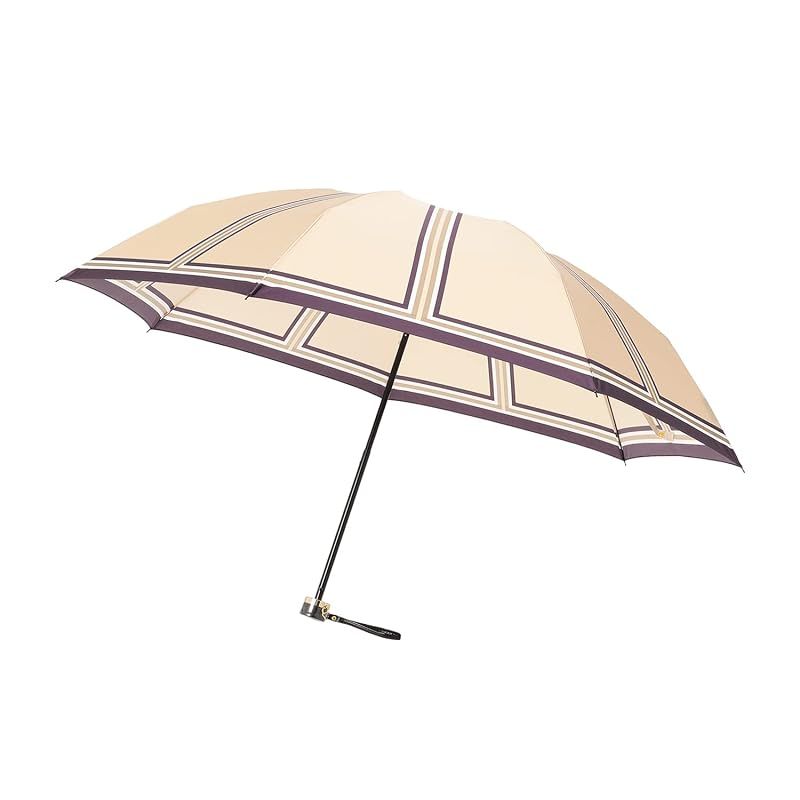 【新品】 [LANVIN COLLECTION ランバン コレクション] MOONBAT(ムーンバット) 折りたたみ傘 雨傘 【ギフト】 55 レディース プリント10878ベージュ