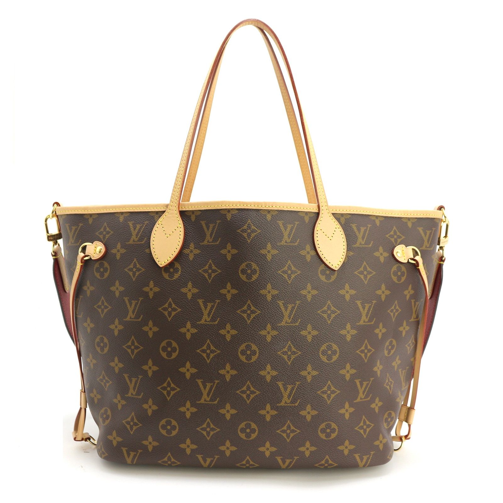 LOUIS VUITTON ルイ・ヴィトン ネヴァーフル・インサイドアウトMM M12708 トートバッグ モノグラムキャンバス サリレッド レディース【中古】200