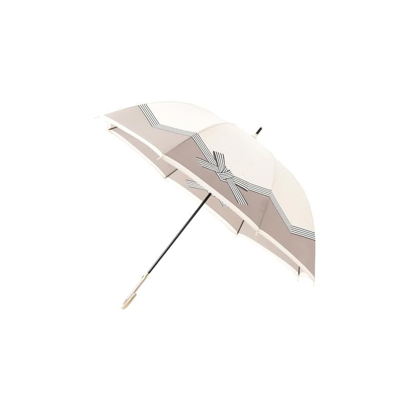 【新品】 ムーンバット 【ランバン オン ブルー】 雨傘 長傘 サテン生地 耐風 ショート長傘 リボン柄 21-084-11048ベージュ 8,059円