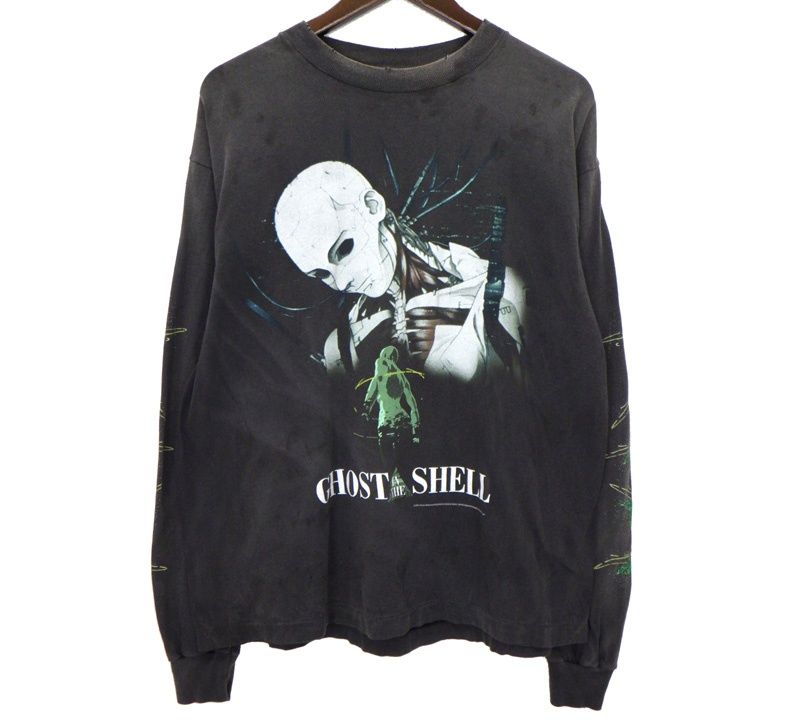 セントマイケル SAINT MICHAEL × 攻殻機動隊 24AW 【 GS LS TEE SM YS1 0000 C33 】 攻殻機動隊 ヴィンテージ加工 ロング スリーブ 長袖 Tシャツ　52745