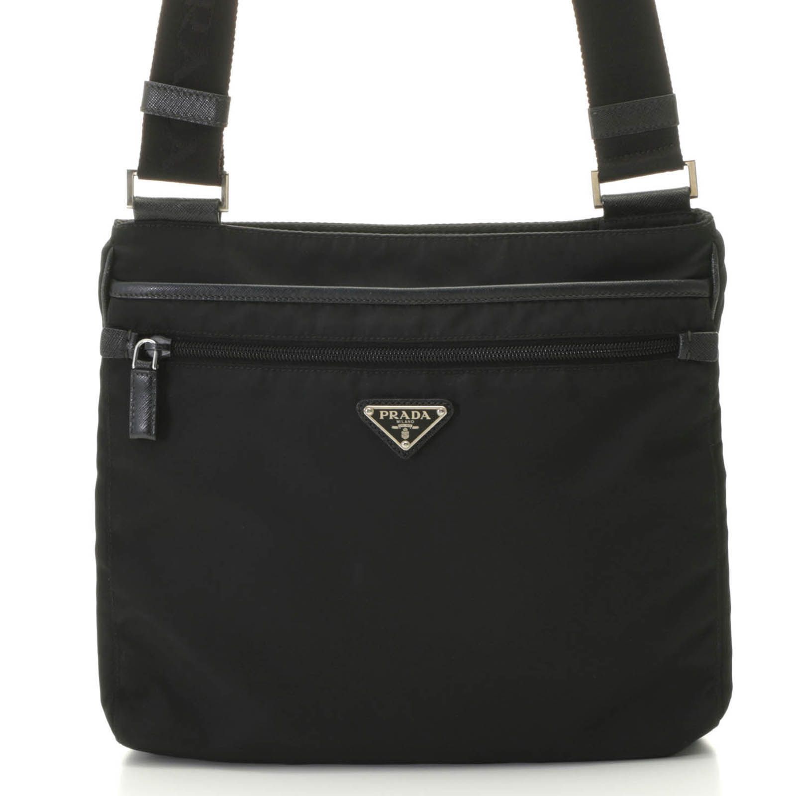 PRADA　プラダ　ショルダーバッグ　ブラック　ナイロン　メンズ【中古】430