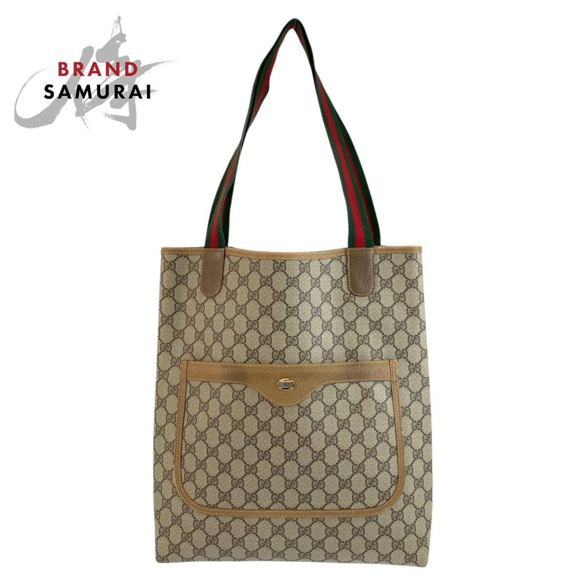 美品 GUCCI グッチ ヴィンテージ シェリーライン GGスプリームキャンバス 40 02 003 トートバッグ ショルダーバッグ レディース 604240【中古】