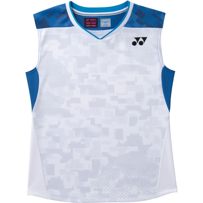 ヨネックス YONEX ウィメンズゲームシャツ(ノースリーブ) バドミントン ゲームシャツ･パンツ ゲームシャツウィメンズ 21001Y、(011)ホワイト