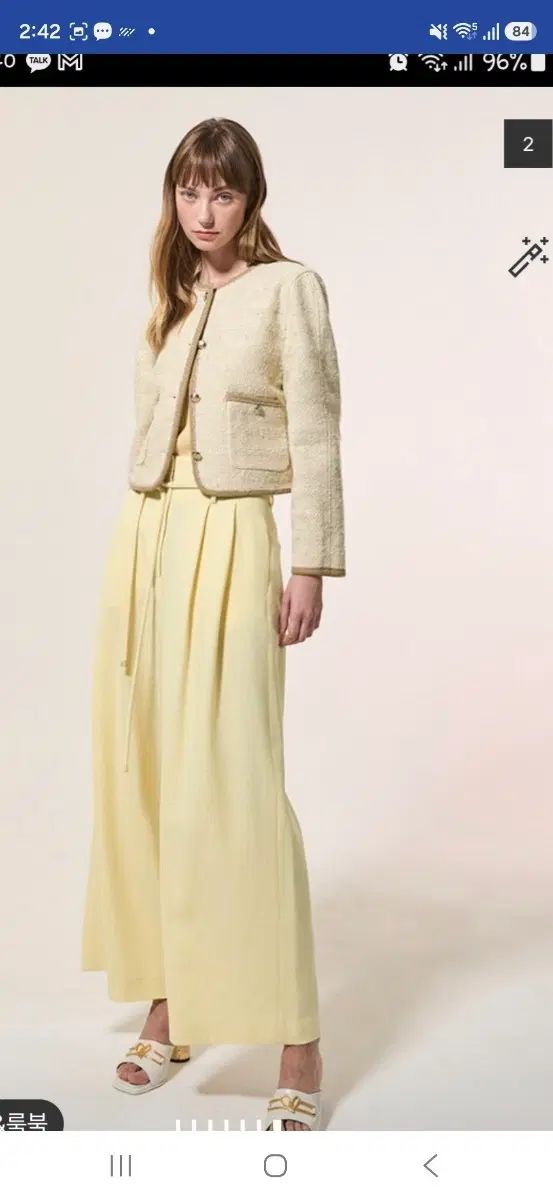 LANVIN ランバン ウールブレンド グリッターリング ジャケット