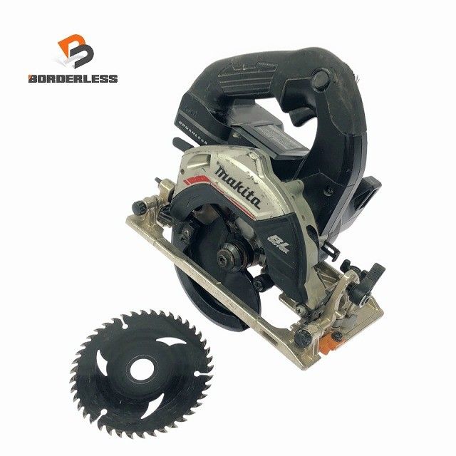☆中古品☆makita マキタ 18V 125mm 充電式マルノコ HS474D 黒 本体のみ コードレス 丸ノコ 丸のこ 丸鋸 木工用 切断機133383