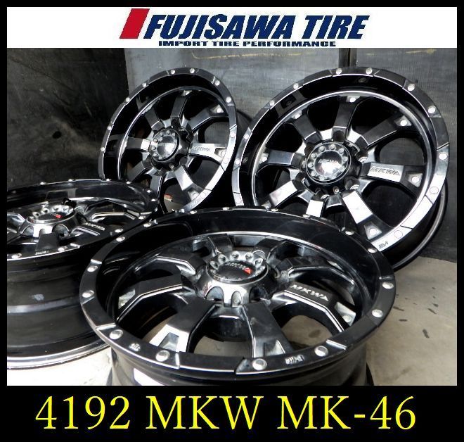 【4192】88A▲送料無料▲MKW MK-46 ホイール▲18x8.0J 6穴 PCD139.7 +25▲4本 26105299 42,900円