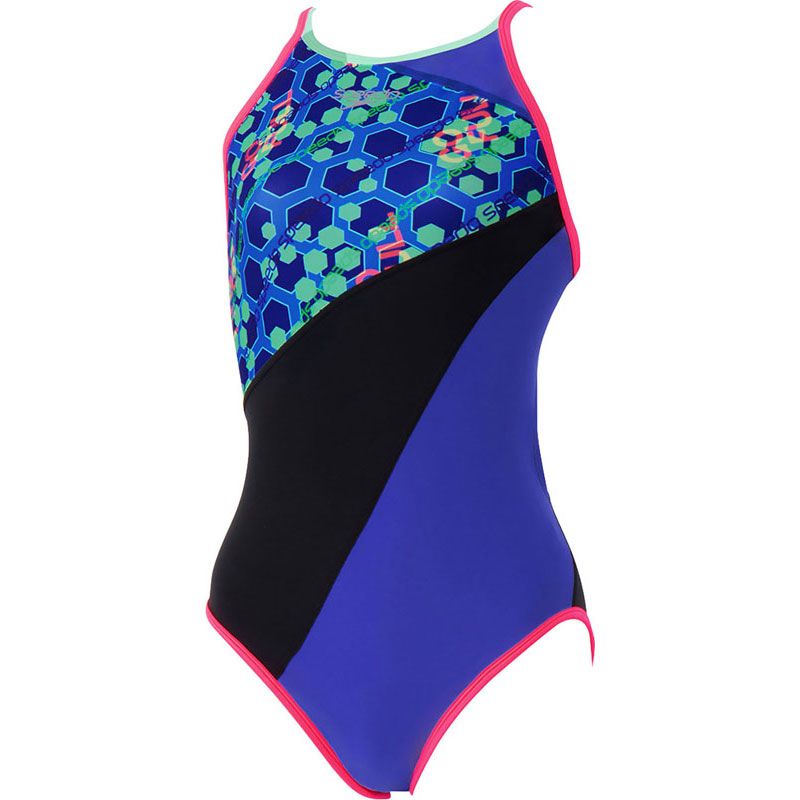 スピード Speedo Hexagonal TurnS Suit 水泳 水着 水着レディース競泳用(非公認･ STW02656、ブルー 6,864円