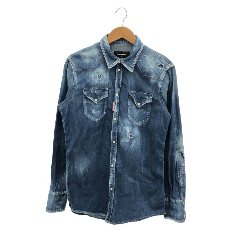 【中古】DSQUARED2　デニムシャツ　インディゴ　サイズ48[79] 9,563円