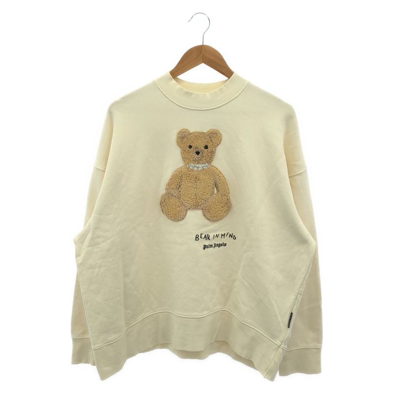 【中古】Palm Angels　Bear in Mind スウェット　ベージュ　M[79]