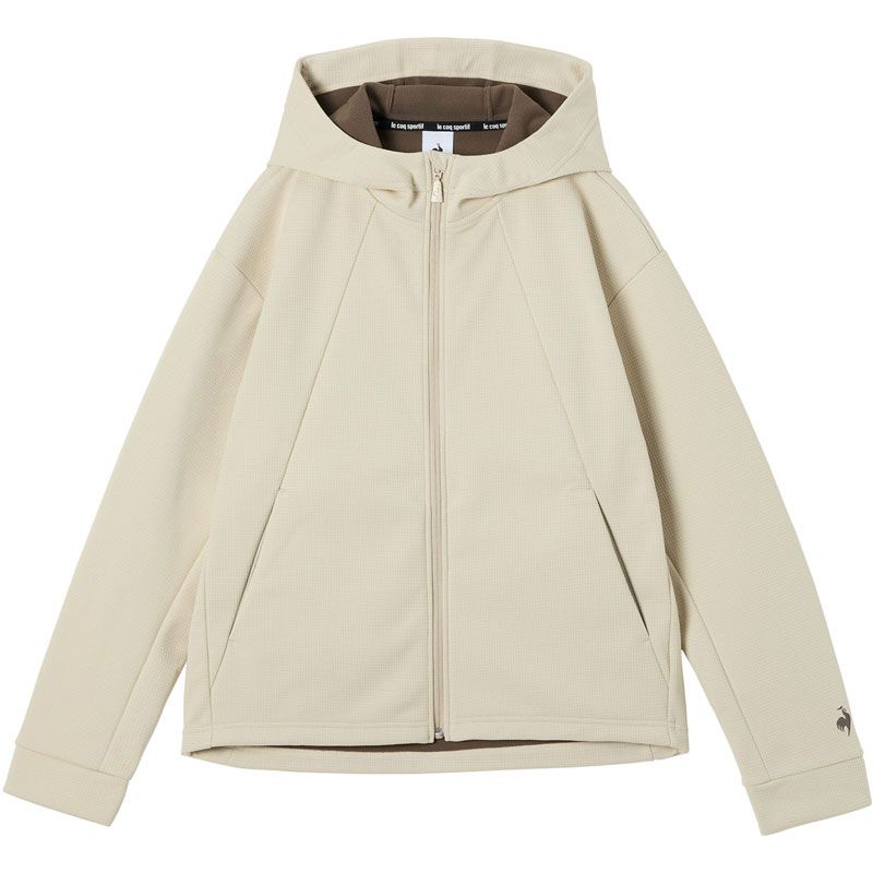 ルコックスポルティフ le coq sportif 防風ストレッチワッフルボンディングアウター マルチスポーツ ウインドウェア ウインドシャツウィメンズ LT5FWB60L、(BG00)ベージュ