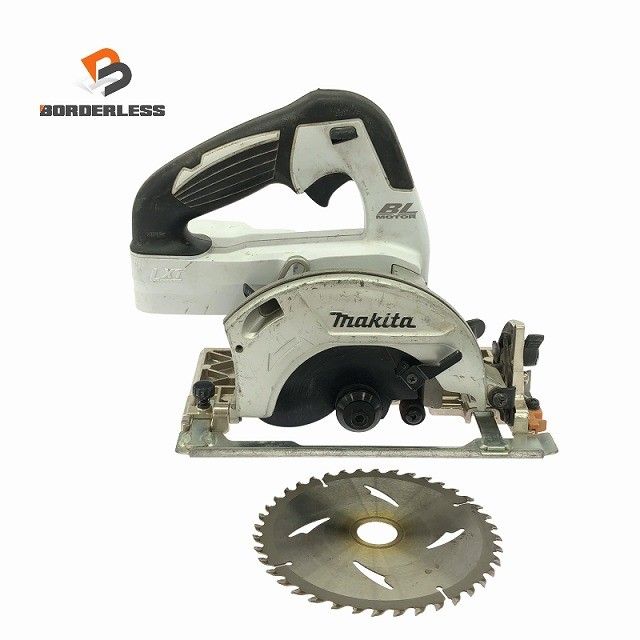 ☆中古品☆makita マキタ 18V 125mm 充電式マルノコ HS471D 白 本体のみ コードレス 丸ノコ 丸のこ 丸鋸 木工用 切断機133621