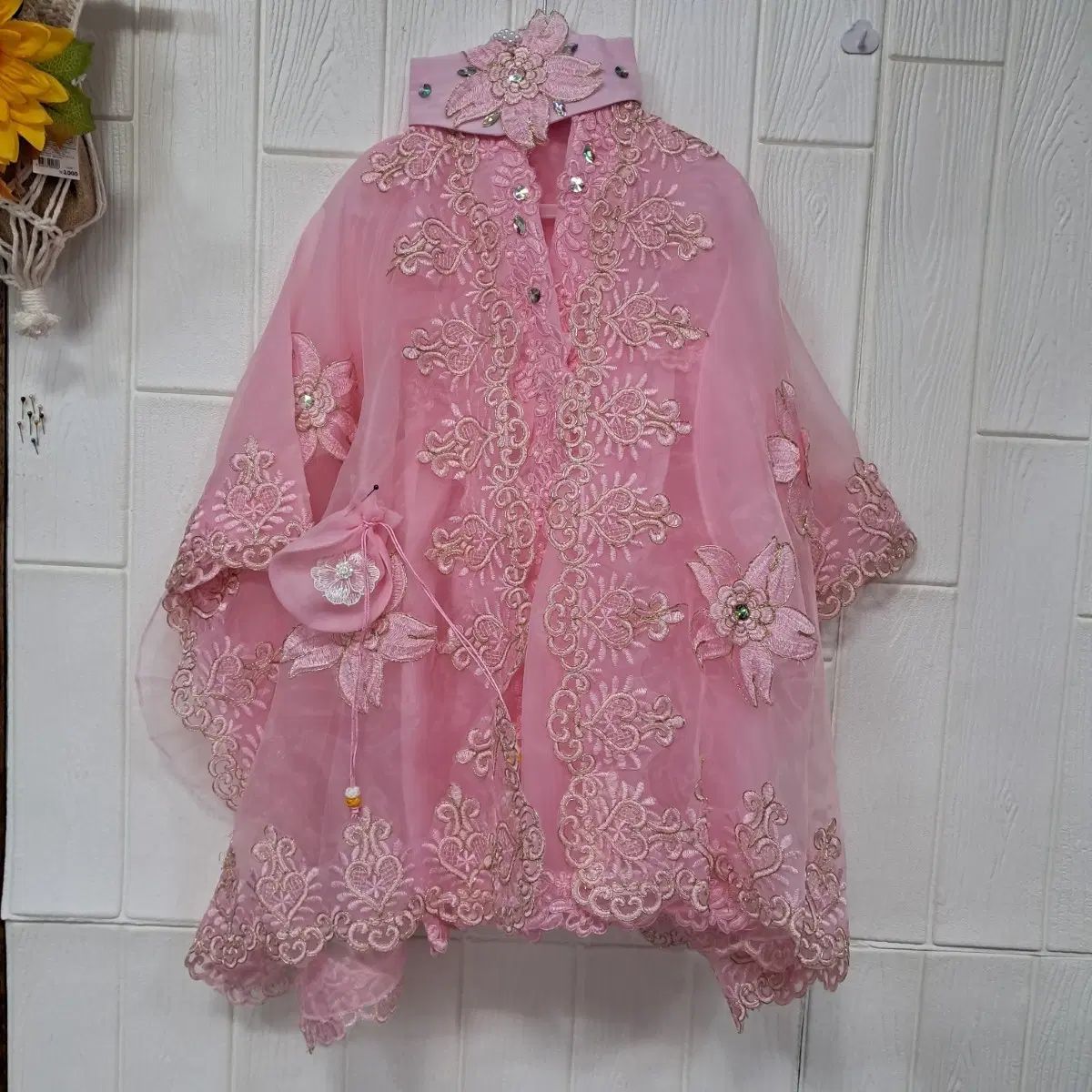 新品 ピンク 刺繍 キッズ ワンピース ベビー仙女服