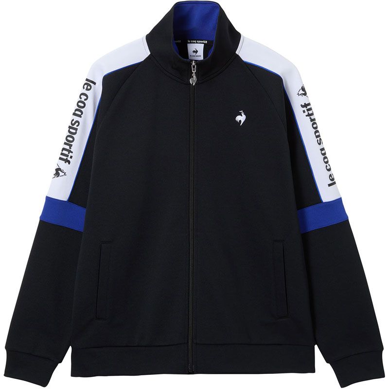 ルコックスポルティフ le coq sportif ヘランカヴィンテージカノコジャージジャケット カジュアル トレーニングウェア トレーニングシャツメンズ LU5FJG10M、(BK00)ブラック