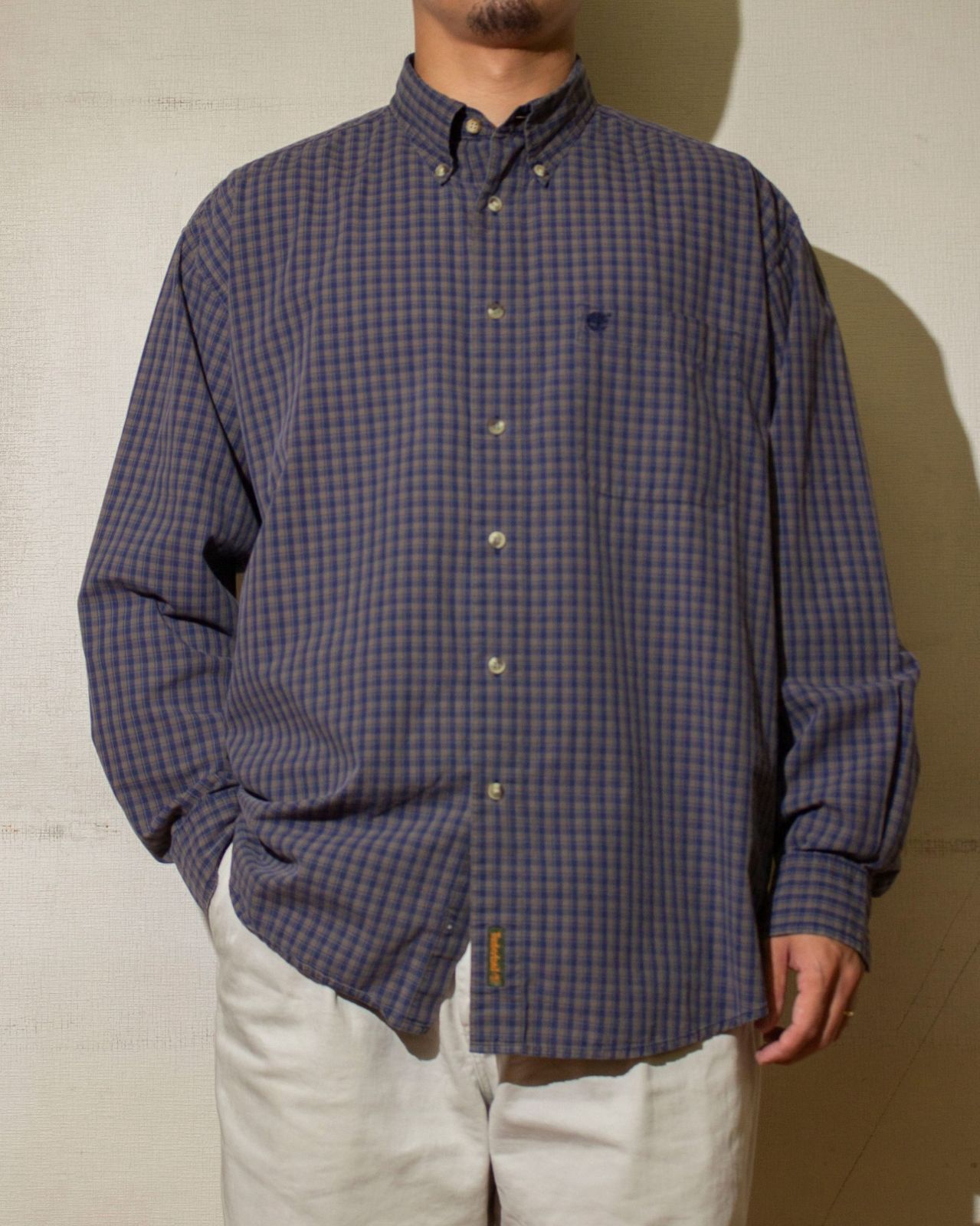 Timberland 90's Cotton Check Shirt【L】メンズ 古着 ティンバーランド チェックシャツ アメリカ古着 90s 80s 6,930円