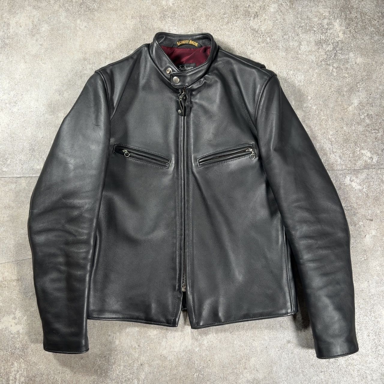Schott ショット 60's復刻 641XX シングルライダースジャケット 革ジャン Size38 ブラック レザー アメリカ製 USA製 38 40,103円