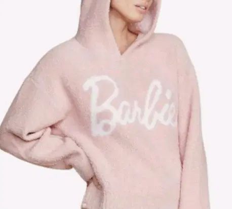 Barbie ピンクファー フーディー Tシャツ L 輸入 12,752円
