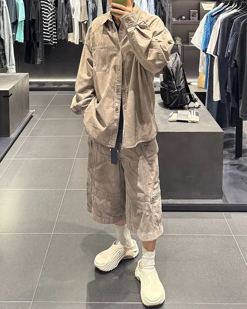 Juun.J 25ss デニム ペインテッド シャツ 46