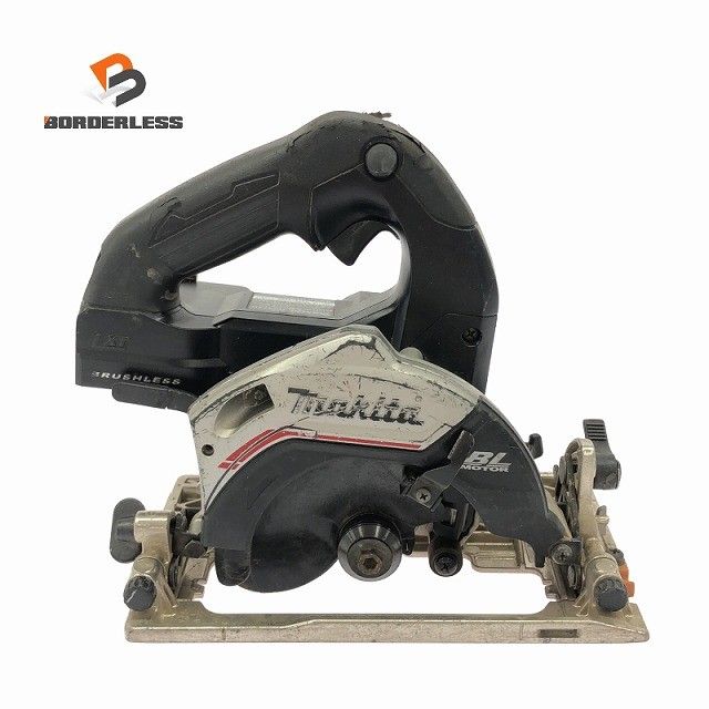 ☆中古品☆makita マキタ 18V 125mm 充電式マルノコ HS474D 黒 本体のみ コードレス 丸ノコ 丸のこ 丸鋸 木工用 切断機133740