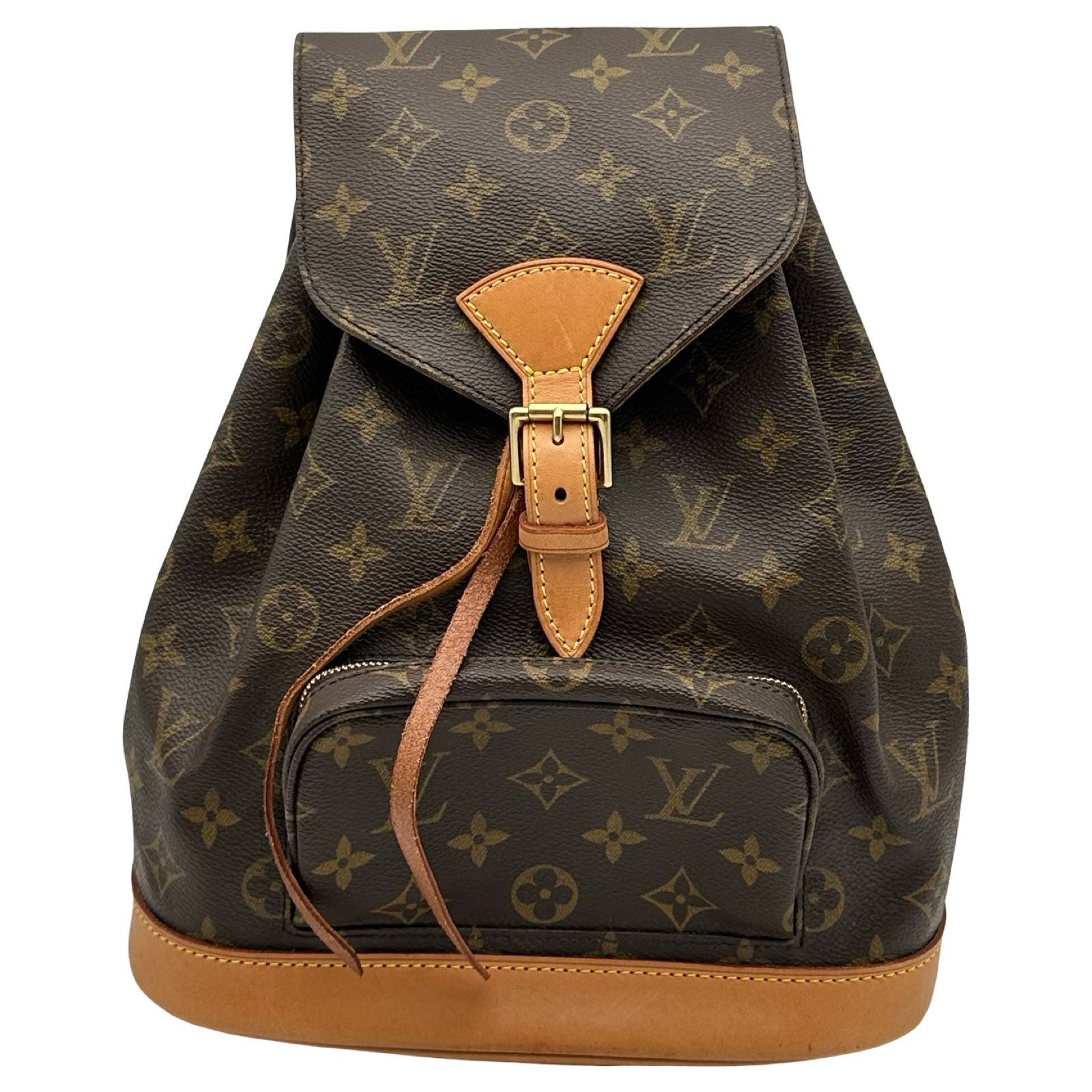ルイ・ヴィトン LOUIS VUITTON モンスリMM M51136 ブラウン モノグラムキャンバス レディース リュック・デイパック 83,050円