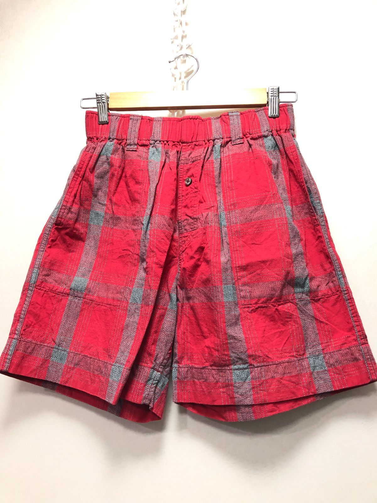 528022 WILLOW PANTS チェック ハーフ パンツ 1 ショート ショーツ ウィローパンツ