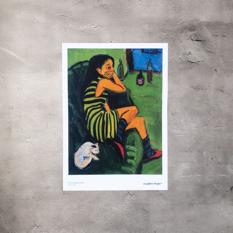 Ernst Ludwig Kirchner｜Artist, 1910｜Moderna Museet｜50×70cm ポスター
