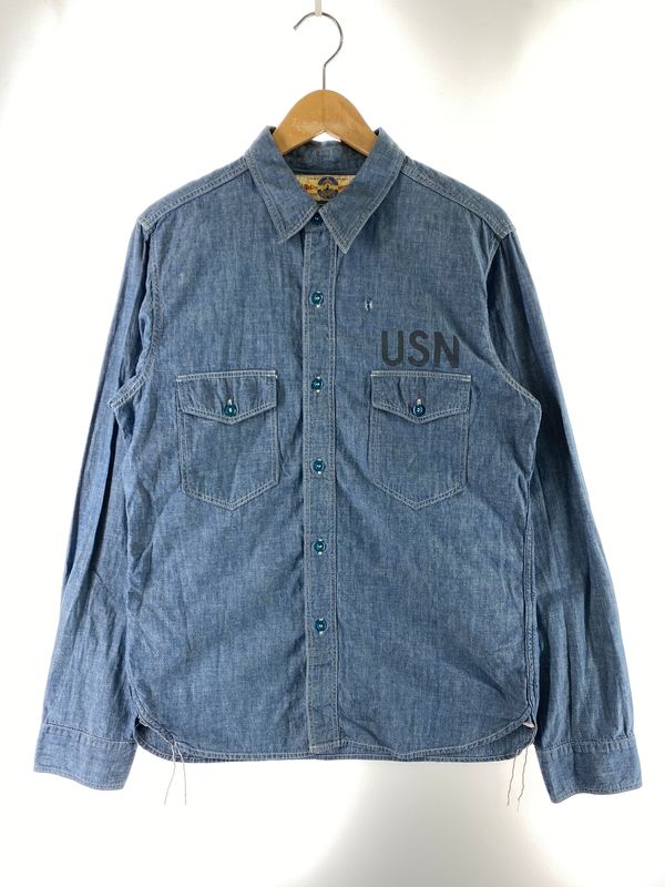 【中古品】 THE REAL MCCOY'S ザリアルマッコイズ USN シャンブレー シャツ 長袖 ロングスリーブ 【145-260822-hu-44-min】 7,245円