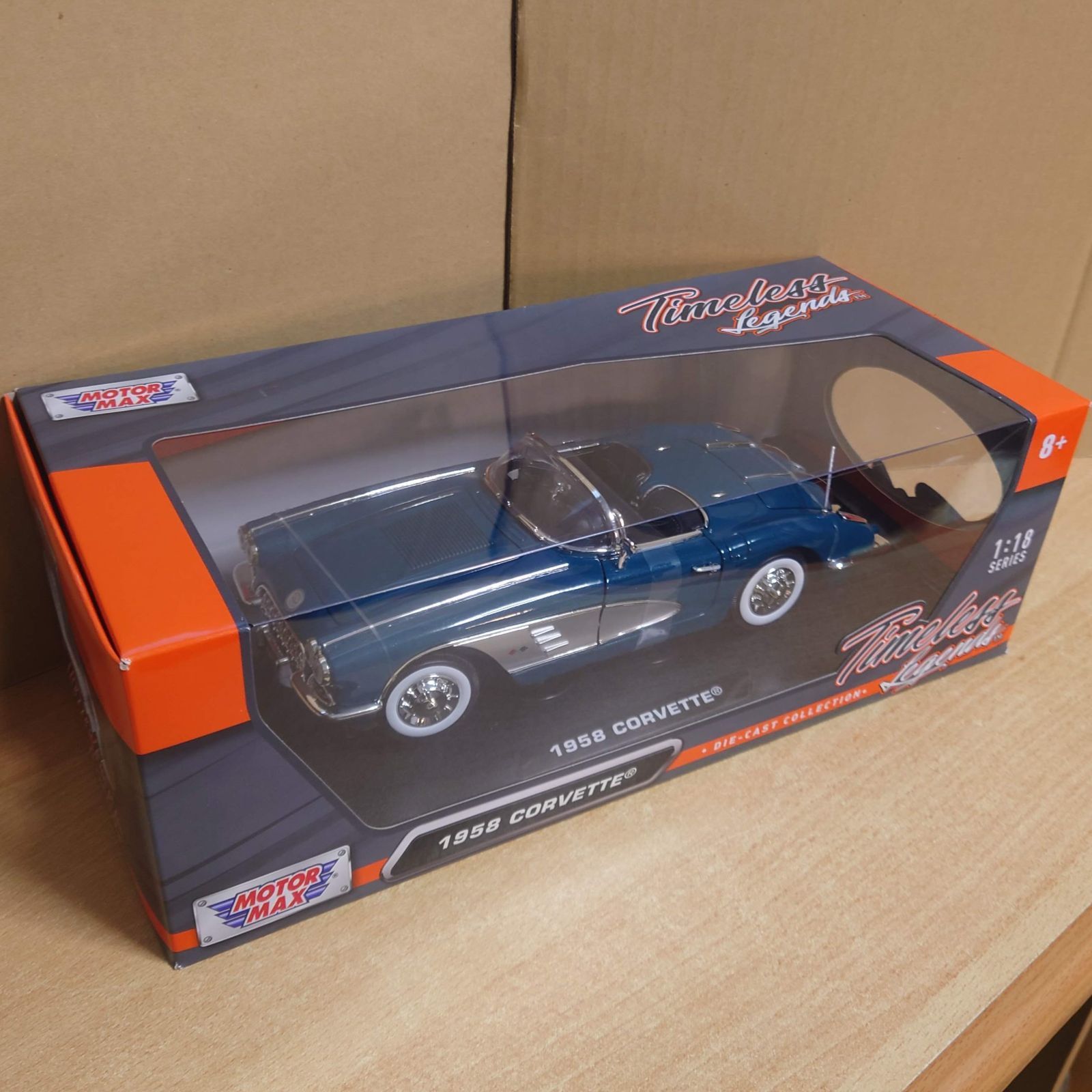 1/18 シボレーコルベットC1 1958 ブルー Chevrolet Corvette MOTORMAX