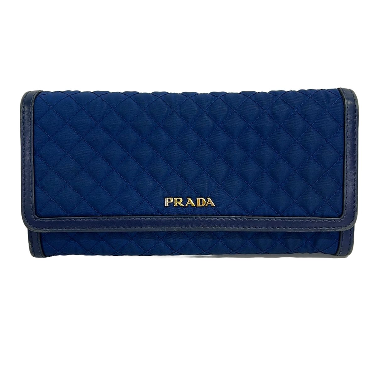 PRADA(プラダ) 長財布 - 1M1132 ブルー×ネイビー キルティング レザー 7,630円