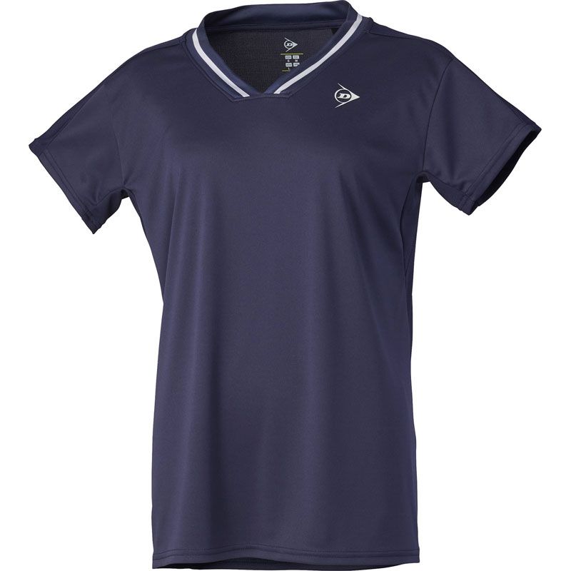 ダンロップ DUNLOP GAME SHIRT テニス ゲームシャツ･パンツ ゲームシャツウィメンズ DAP1661W、(545)ネイビー