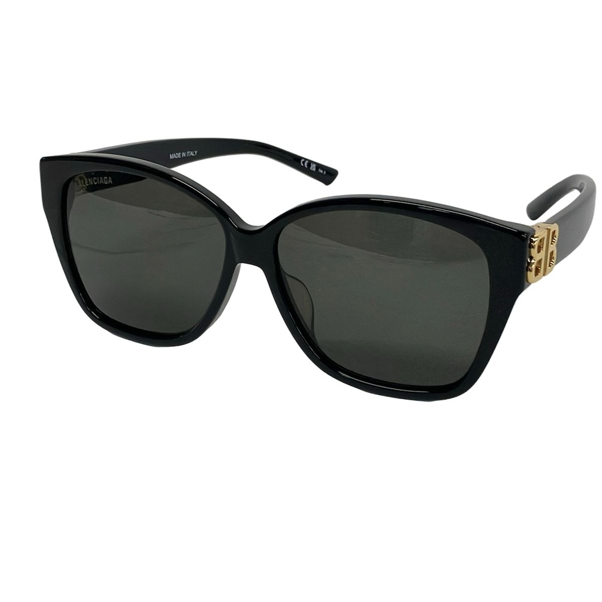 BALENCIAGA(バレンシアガ) サングラス新品同様 - BB0135SA 黒×ゴールド