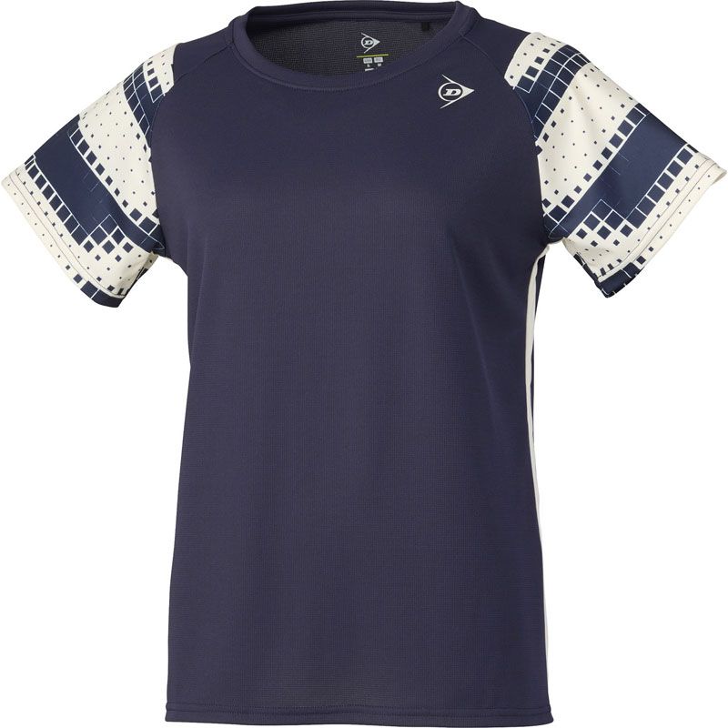 ダンロップ DUNLOP GAME SHIRT テニス ゲームシャツ･パンツ ゲームシャツウィメンズ DAP1665W、(545)ネイビー