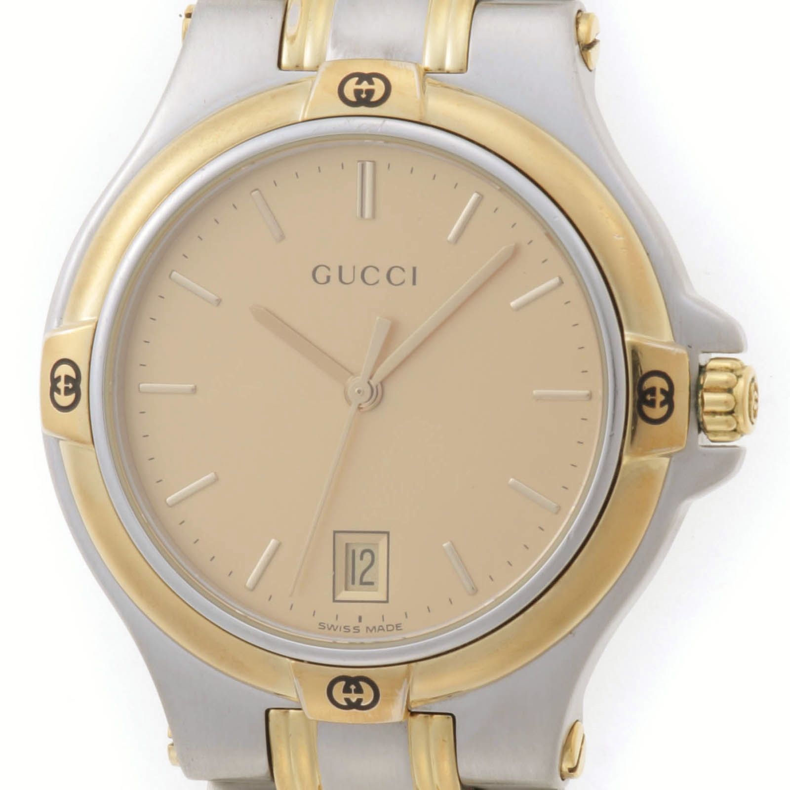 GUCCI グッチ 9040M 9040M 腕時計 ステンレススチール ゴールド クオーツ メンズ 保証書・箱あり【中古】431 21,668円