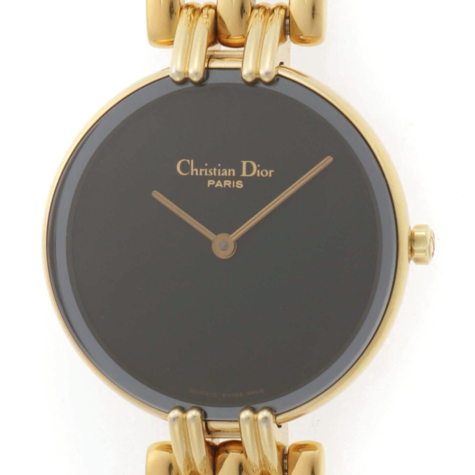Dior ディオール バギラ 腕時計 GP GP ブラック クオーツ【中古】