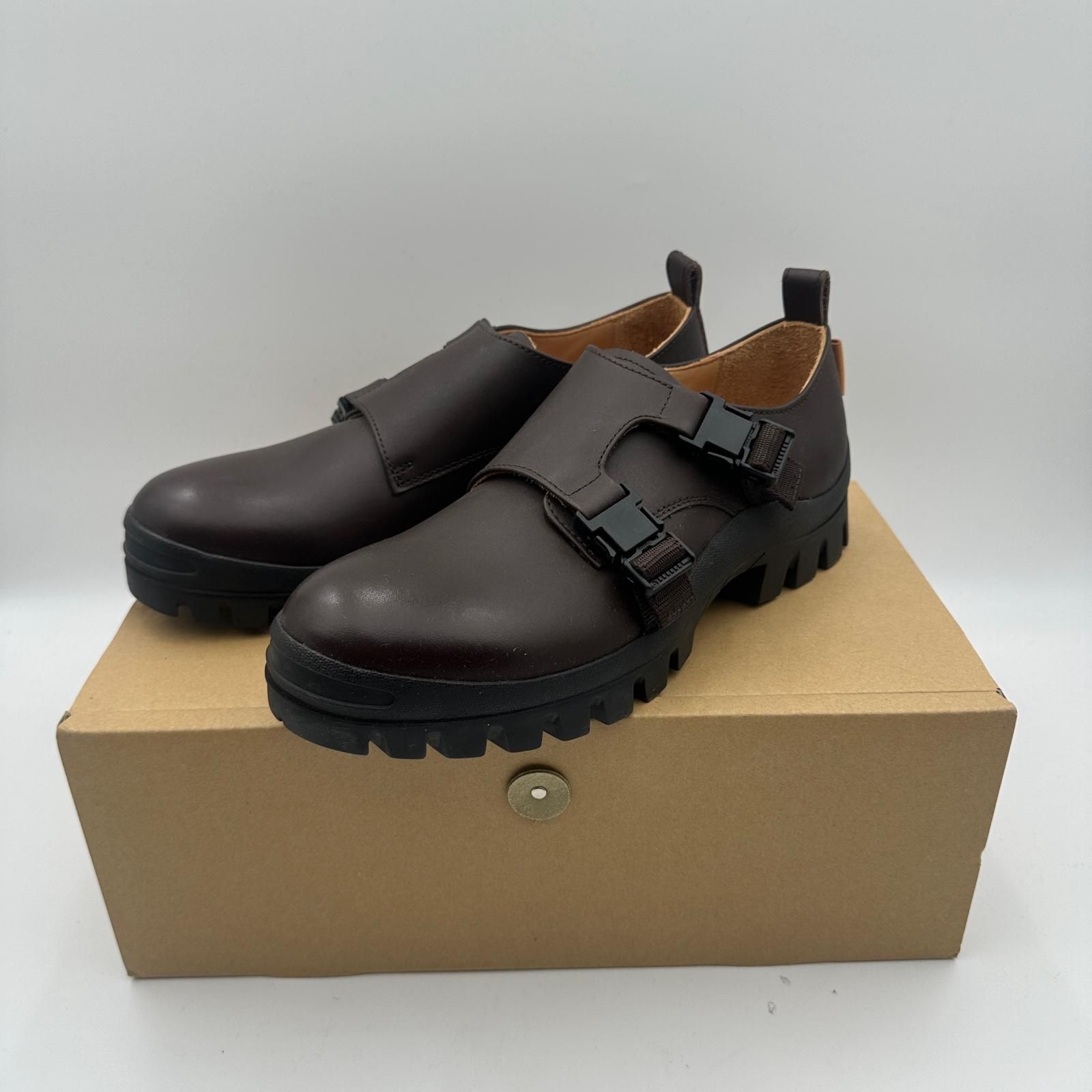 未使用 Hender Scheme double monk サンダル エンダースキーマ ur-rs-dbm ブラウン 5 26cm (23000M)